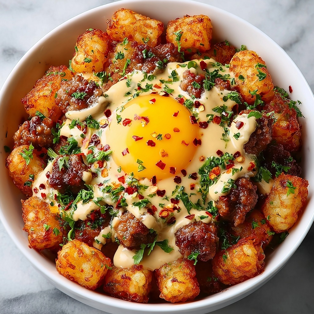 Tater Tot Breakfast Bowl: The Ultimate Comfort Food Recipe - Recipe Image