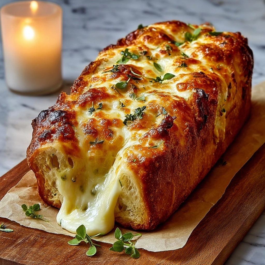Easy Cheesy Garlic Bread Recipe - Recipe Image