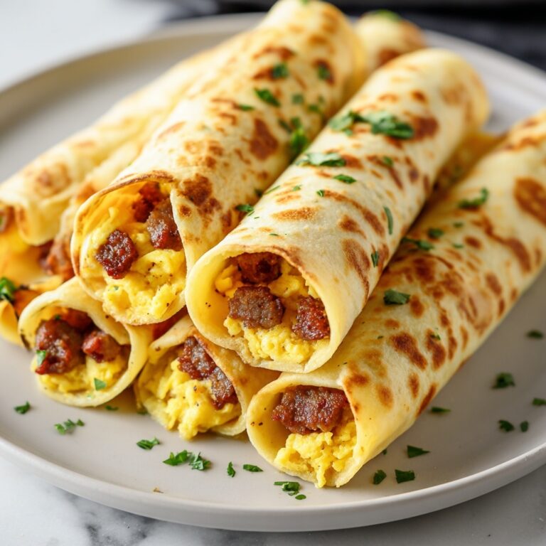 Egg and Sausage Breakfast Taquitos Recipe