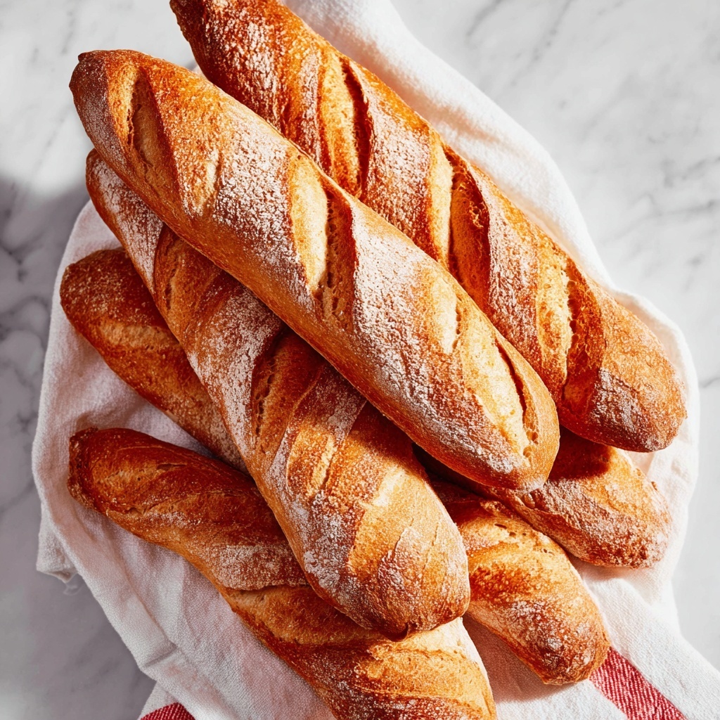 Classic Crusty French Baguettes Recipe - Recipe Image