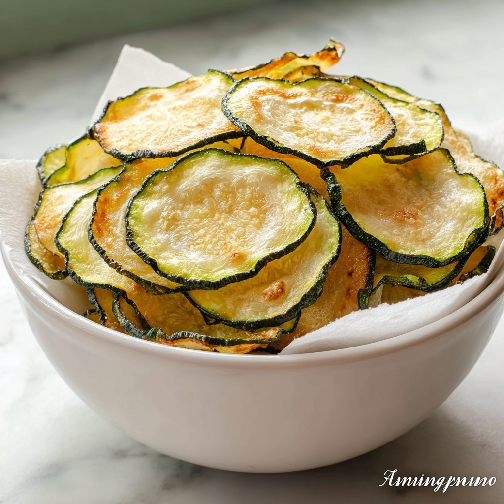 Salt and Vinegar Zucchini Chips Recipe - Recipe Image