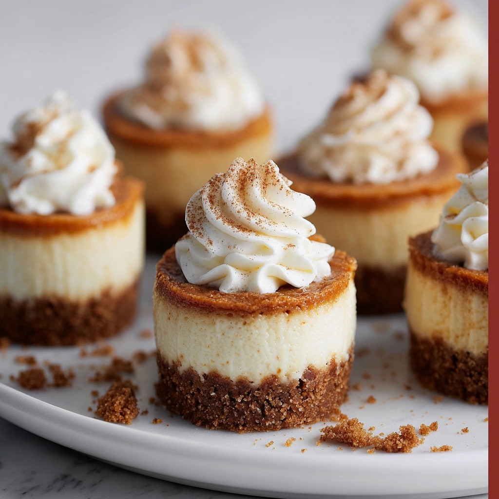 Mini Pumpkin Cheesecake Bites Recipe - Recipe Image