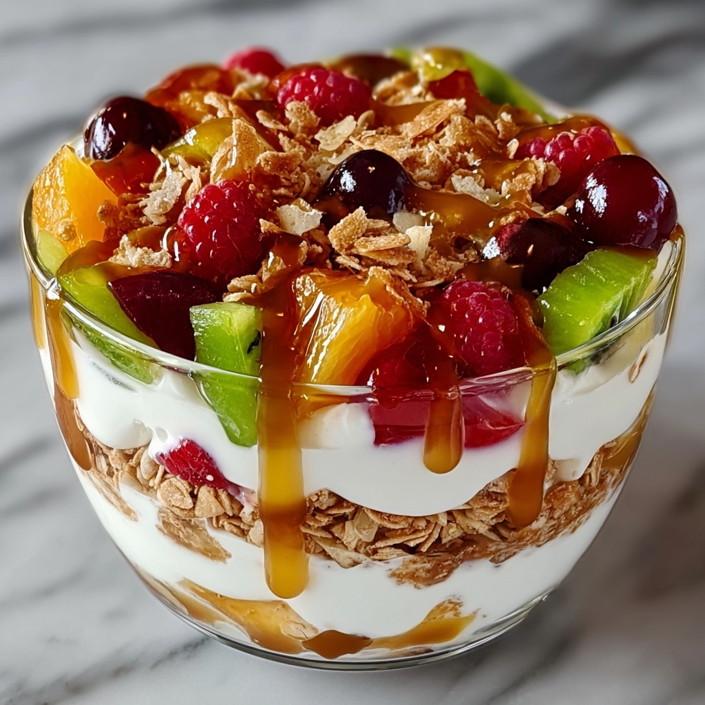 Caramel Crunch Cheesecake Fruit Salad Recipe - Recipe Image