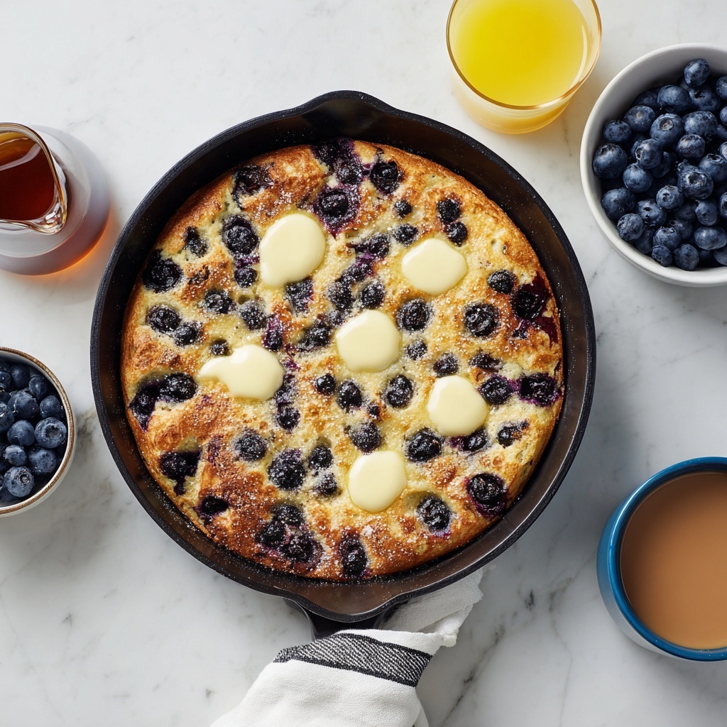 Crispy, Fluffy Oven-Baked Skillet Pancake Recipe - Recipe Image