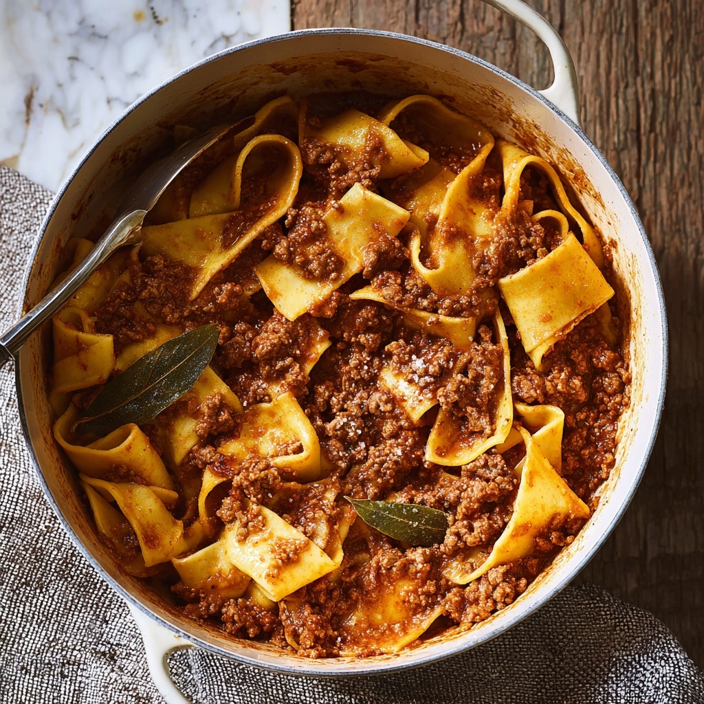 Ragù Bolognese Sauce with Pappardelle Recipe - Recipe Image