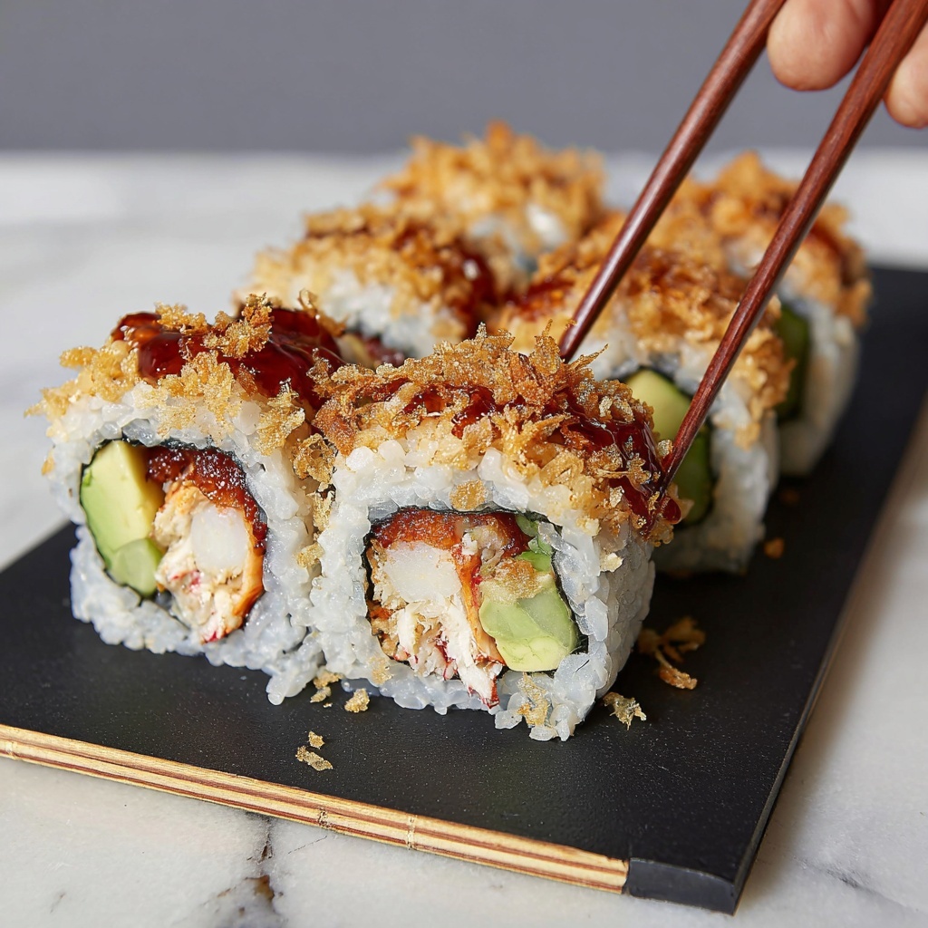 Crunchy Salmon Roll Recipe - Recipe Image
