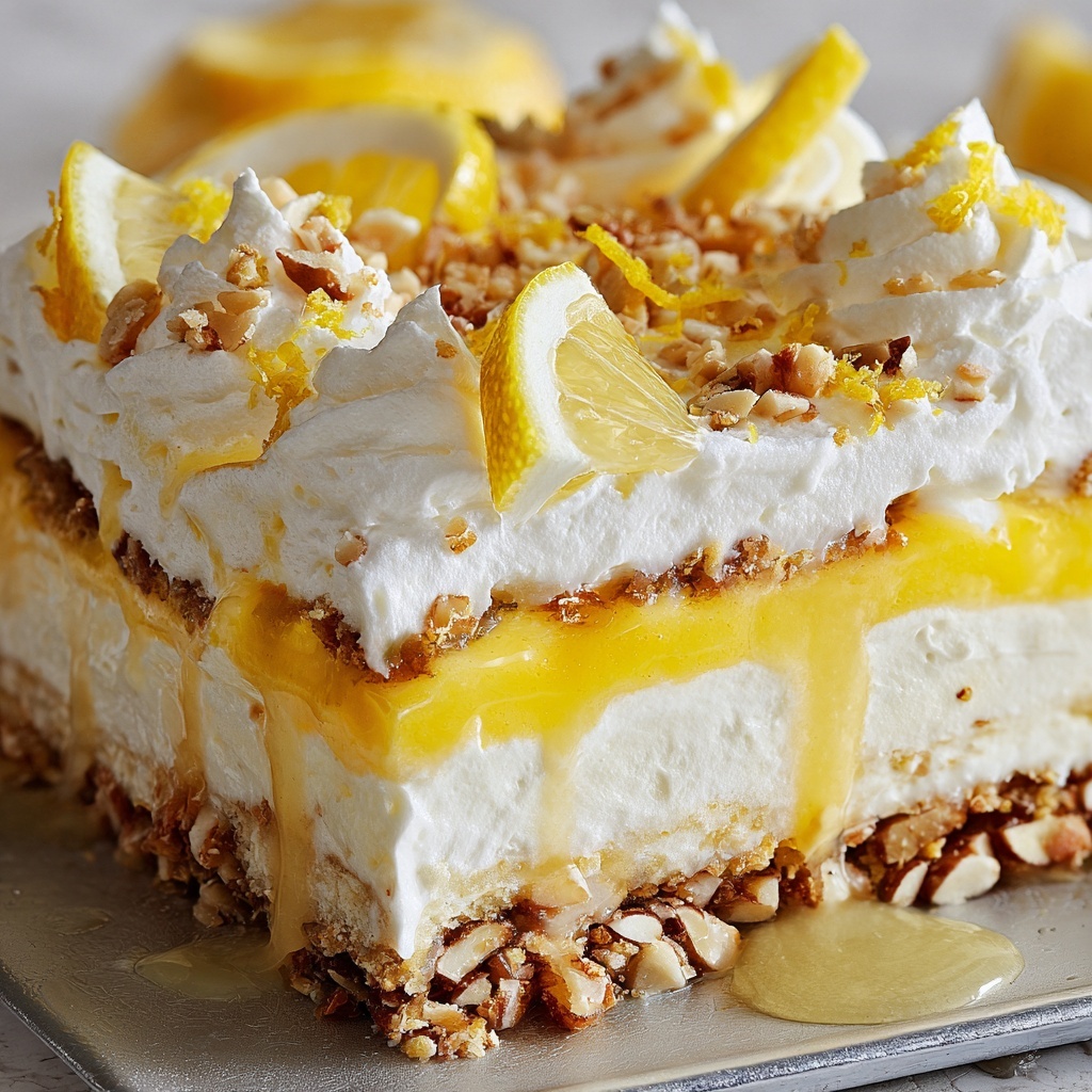 Lemon Pretzel Dessert Recipe - Recipe Image