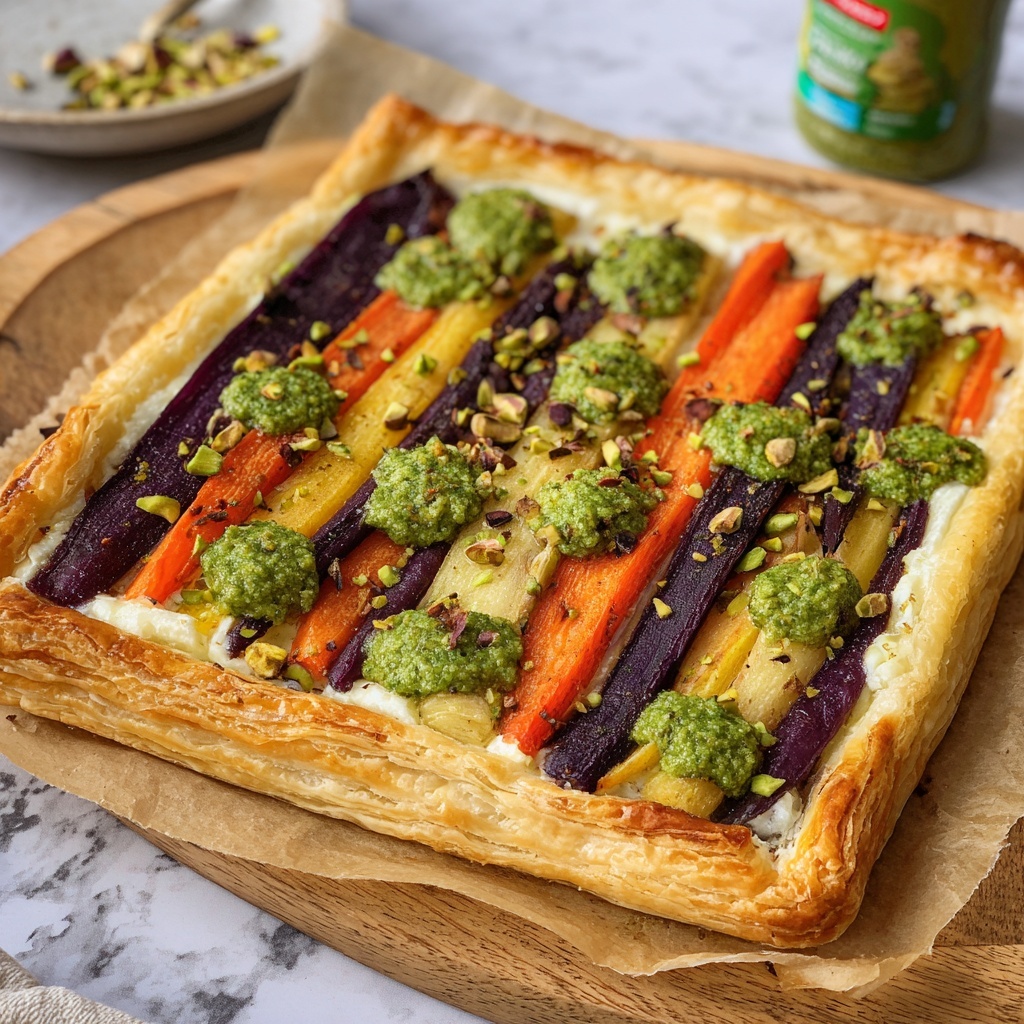 Heirloom Carrot and Whipped Ricotta Tart Recipe - Recipe Image