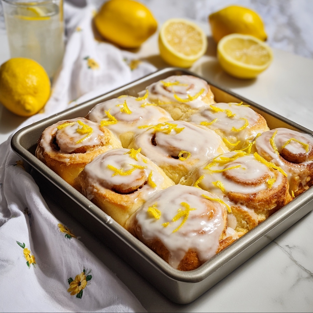 Lemon Rolls with Lemon Glaze Recipe - Recipe Image