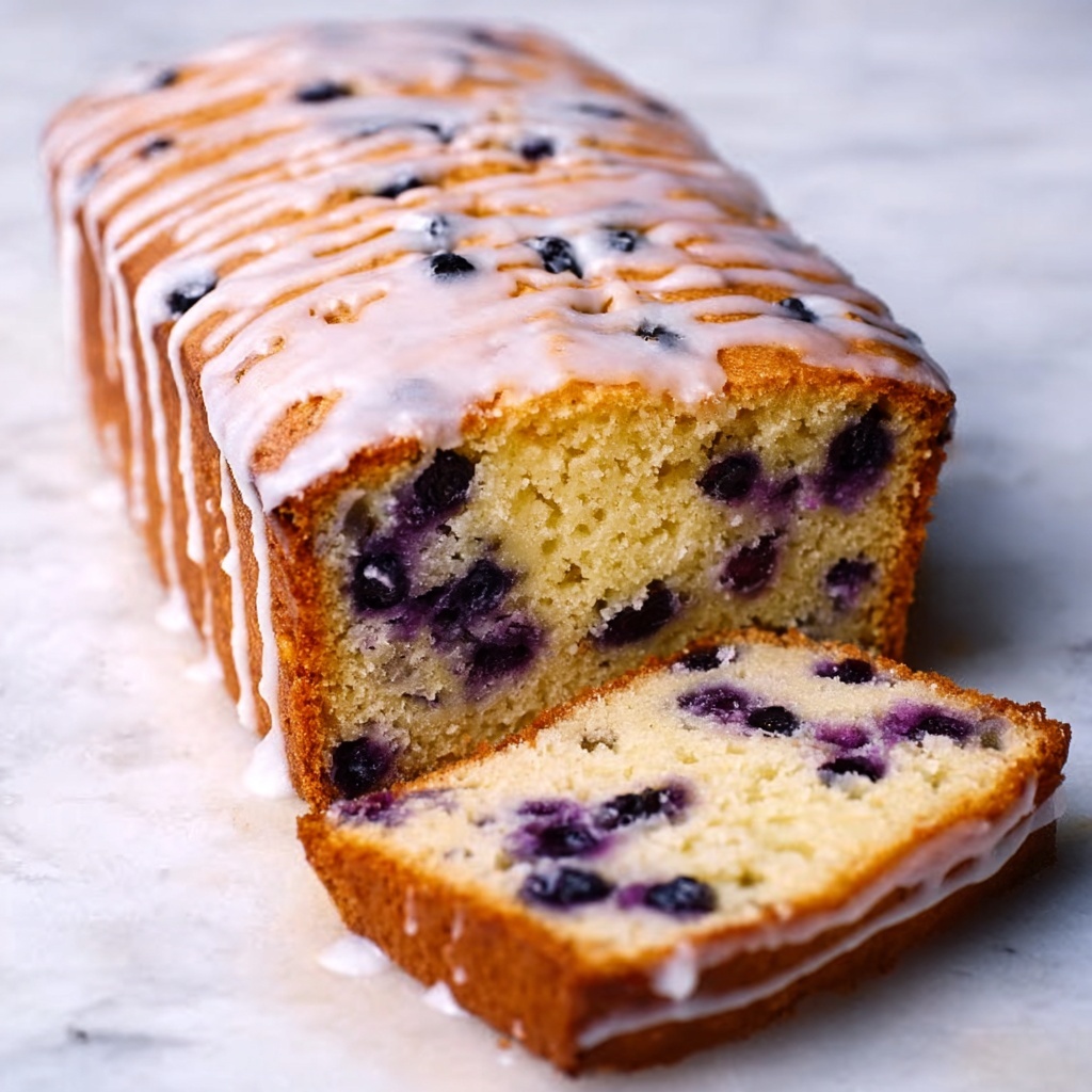 Lemon Blueberry Bread with Lemon Glaze Recipe - Recipe Image
