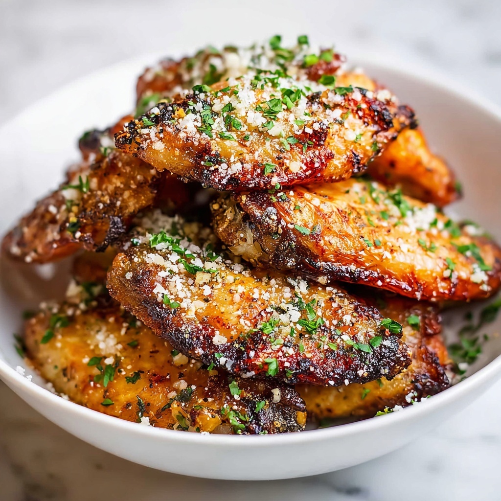 Crispy Baked Parmesan Chicken Wings Recipe - Recipe Image