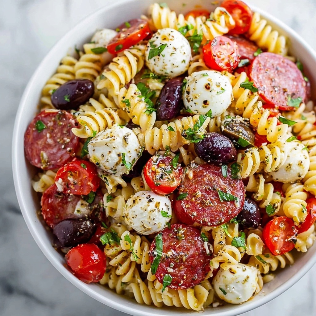 Zesty Italian Pasta Salad Recipe - Recipe Image
