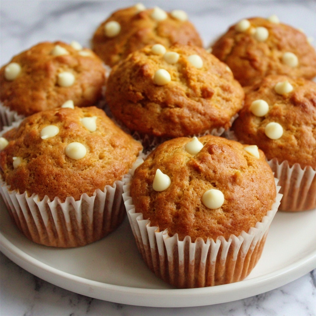 Pumpkin White Chocolate Muffins Recipe - Recipe Image
