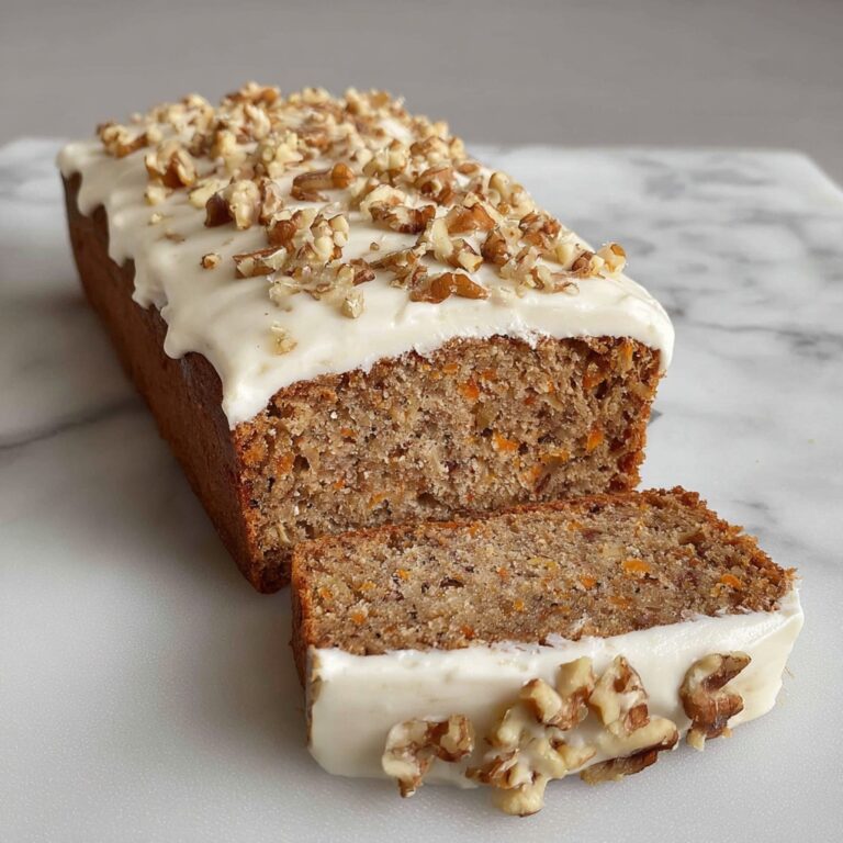 Healthy Oatmeal Carrot Cake Loaf Recipe