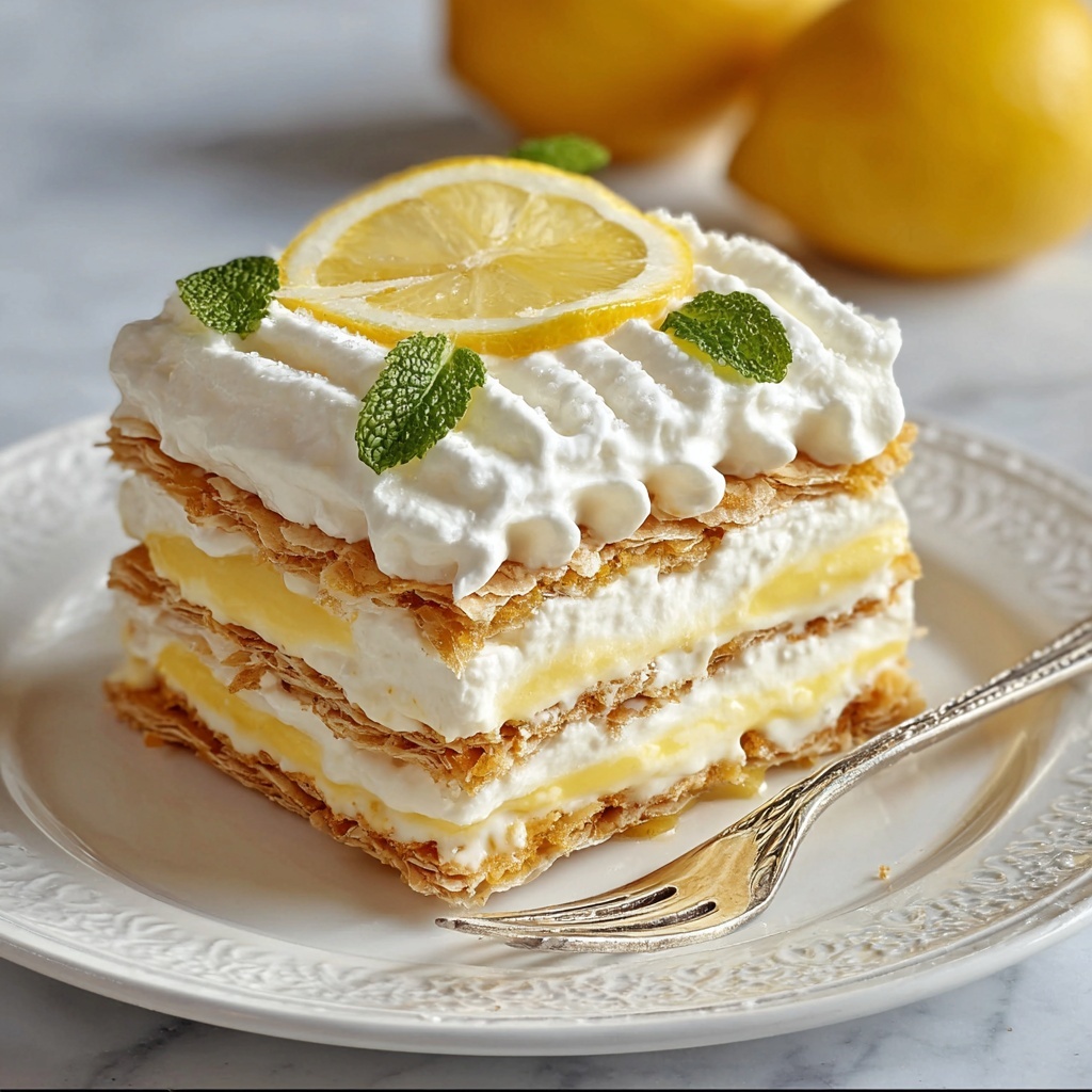 No-Bake Lemon Eclair Cake Recipe - Recipe Image