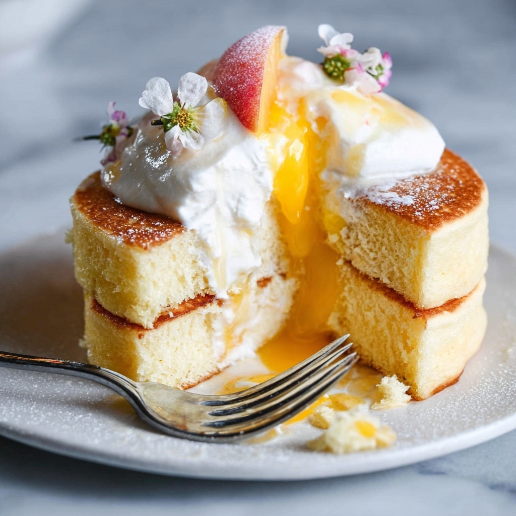 Churro Waffles with Peaches & Cream Sauce Recipe - Recipe Image