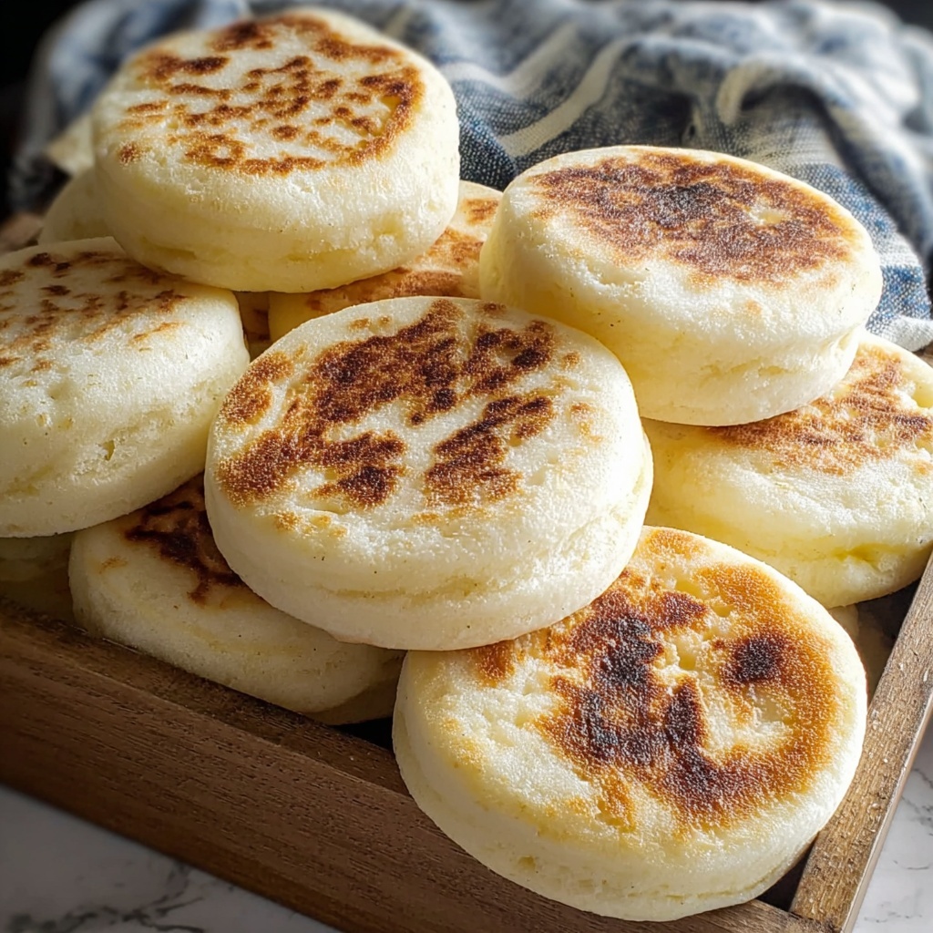 Sourdough Discard English Muffins Recipe - Recipe Image