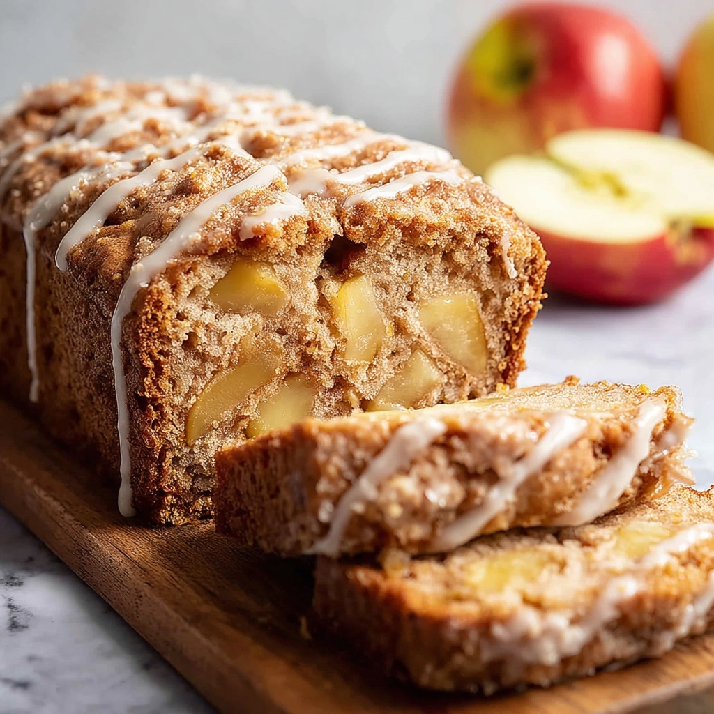 Sourdough Apple Bread with Cinnamon Glaze Recipe - Recipe Image