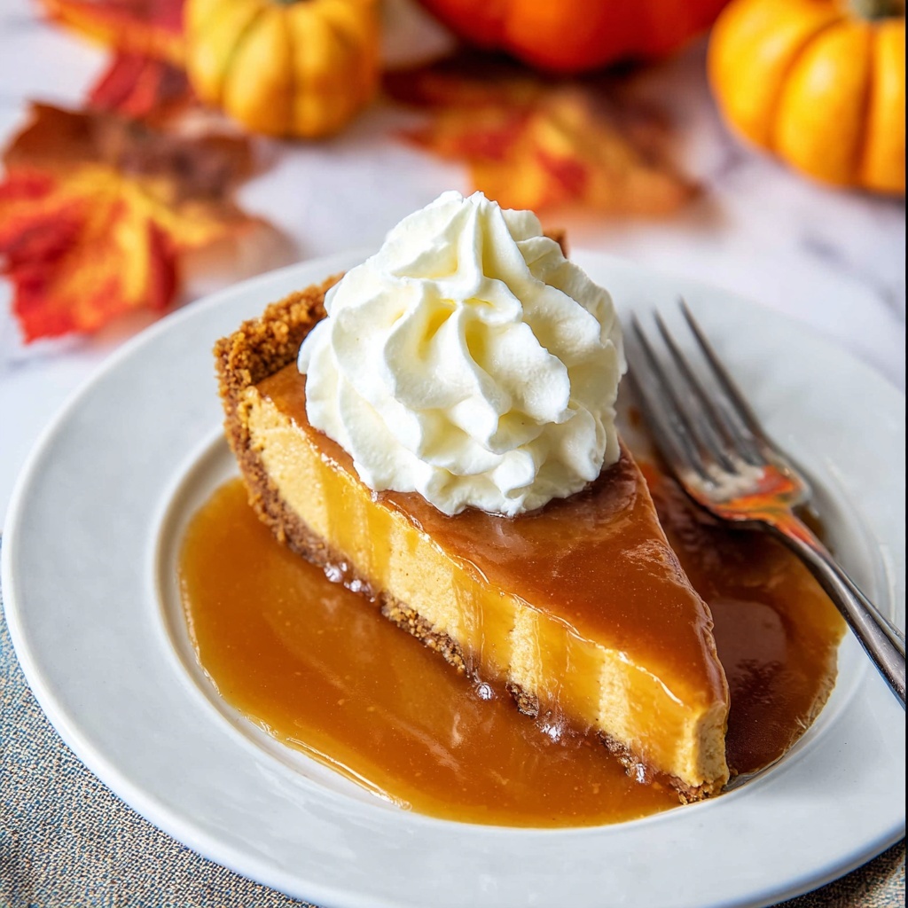 Ritz Carlton Pumpkin Cheesecake with Caramel Sauce Recipe - Recipe Image