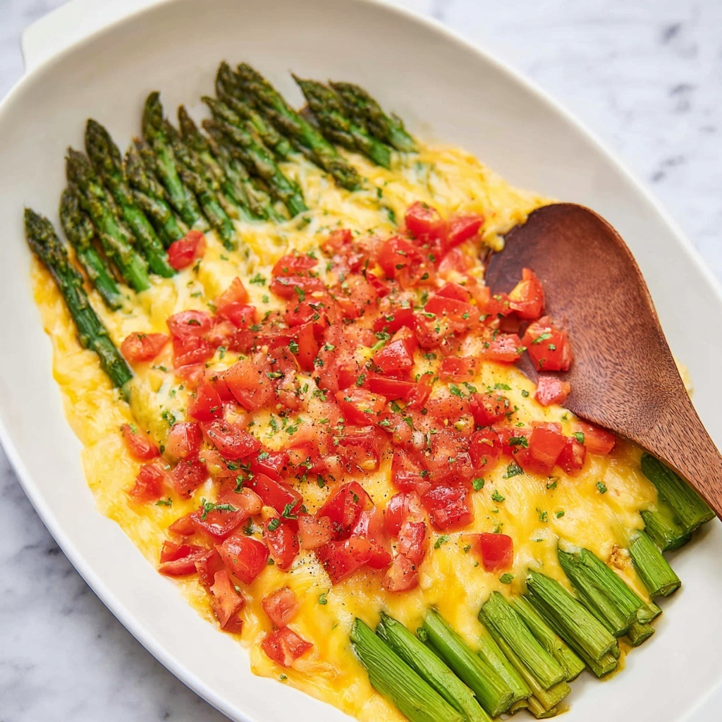 Cheesy Rotel Asparagus Recipe - Recipe Image