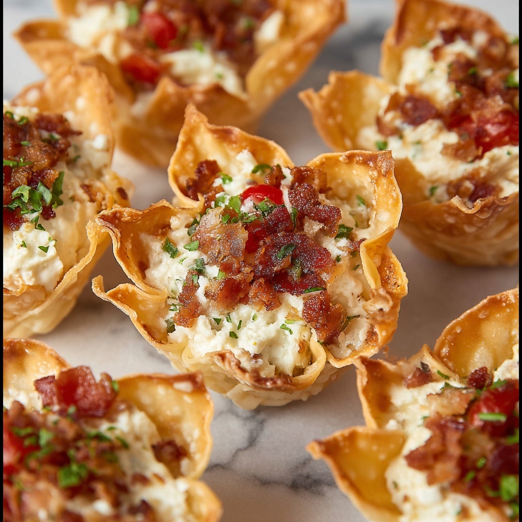 Kentucky Hot Brown Wontons Recipe - Recipe Image