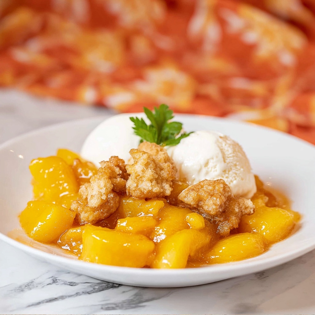 Peach Cobbler Bubble Up Recipe - Recipe Image