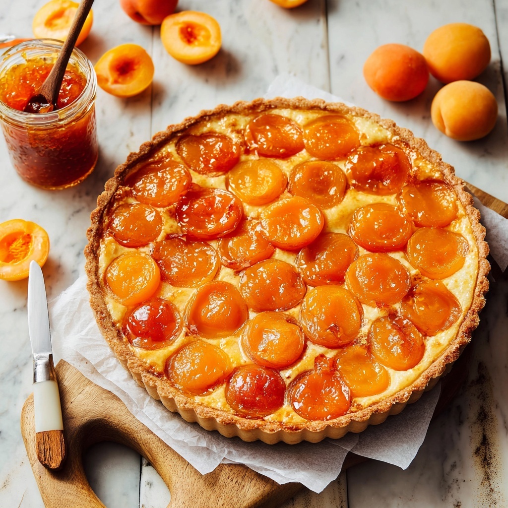 Vegan Apricot Tart with Frangipane and Glazed Fresh Apricots Recipe - Recipe Image