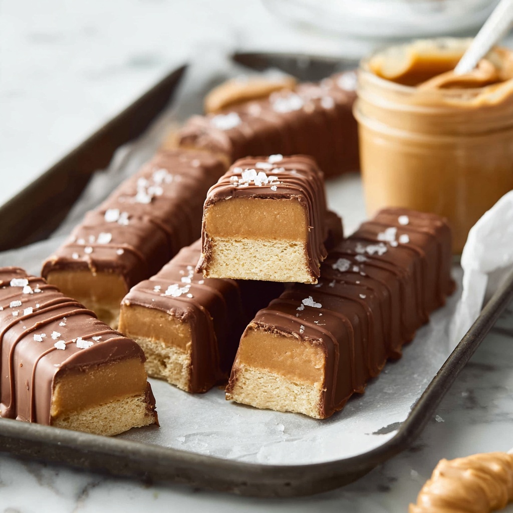 Vegan Peanut Butter Twix Bars Recipe - Recipe Image