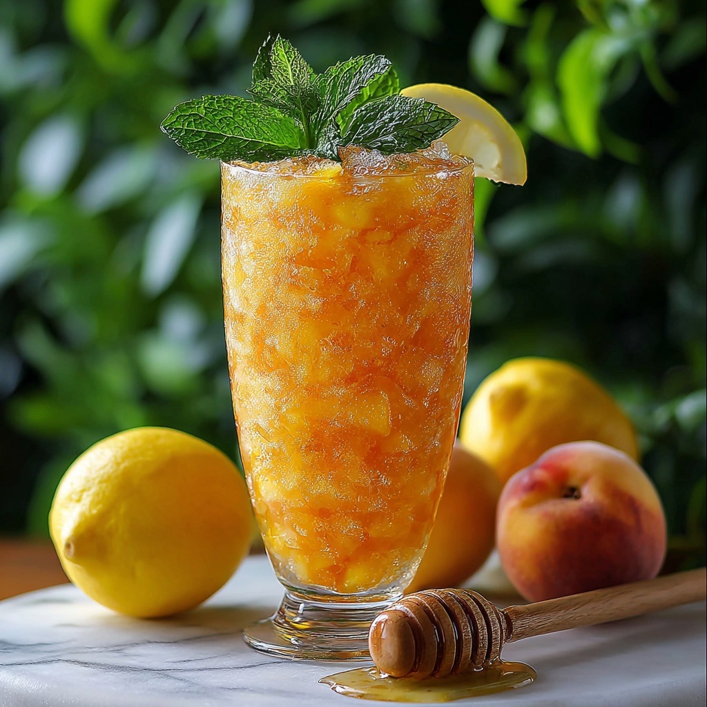 Frozen Peach Lemonade: The Ultimate Summer Refreshment Recipe - Recipe Image