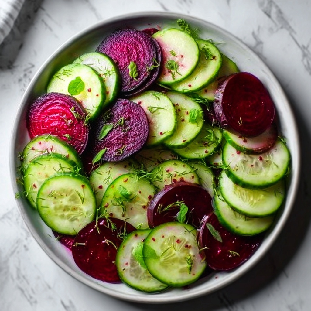 Crisp Cucumber and Beetroot Salad Recipe - Recipe Image