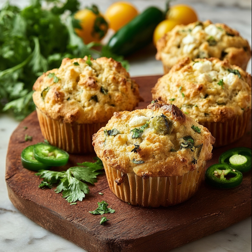 Jalapeño Cornbread Muffins with Cream Cheese Filling Recipe - Recipe Image