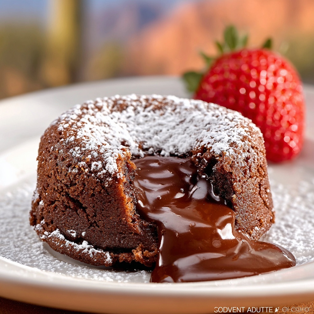 Air Fryer Chocolate Molten Lava Cakes Recipe - Recipe Image