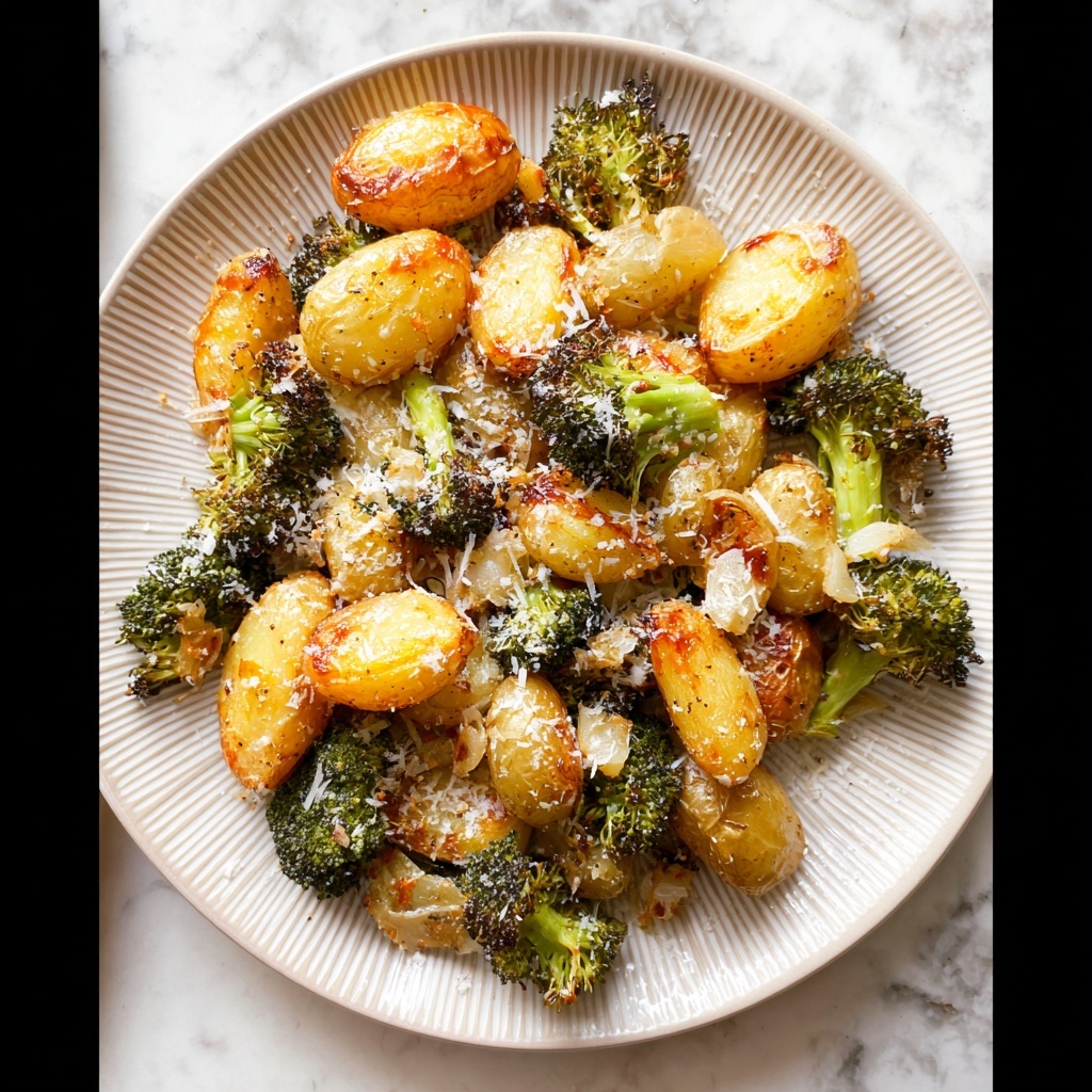 Roasted Potatoes and Broccoli with Parmesan Recipe - Recipe Image