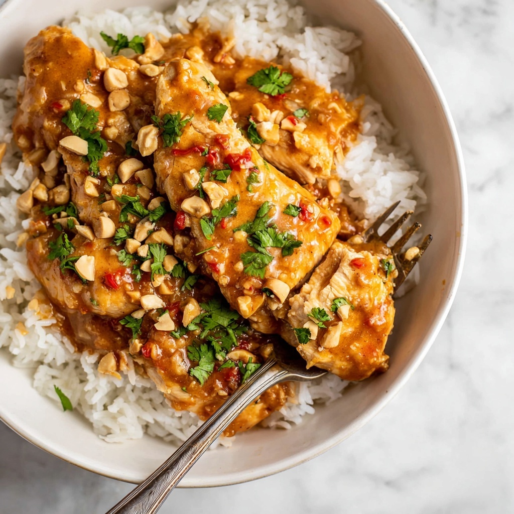 Slow Cooker Peanut Chicken Recipe - Recipe Image