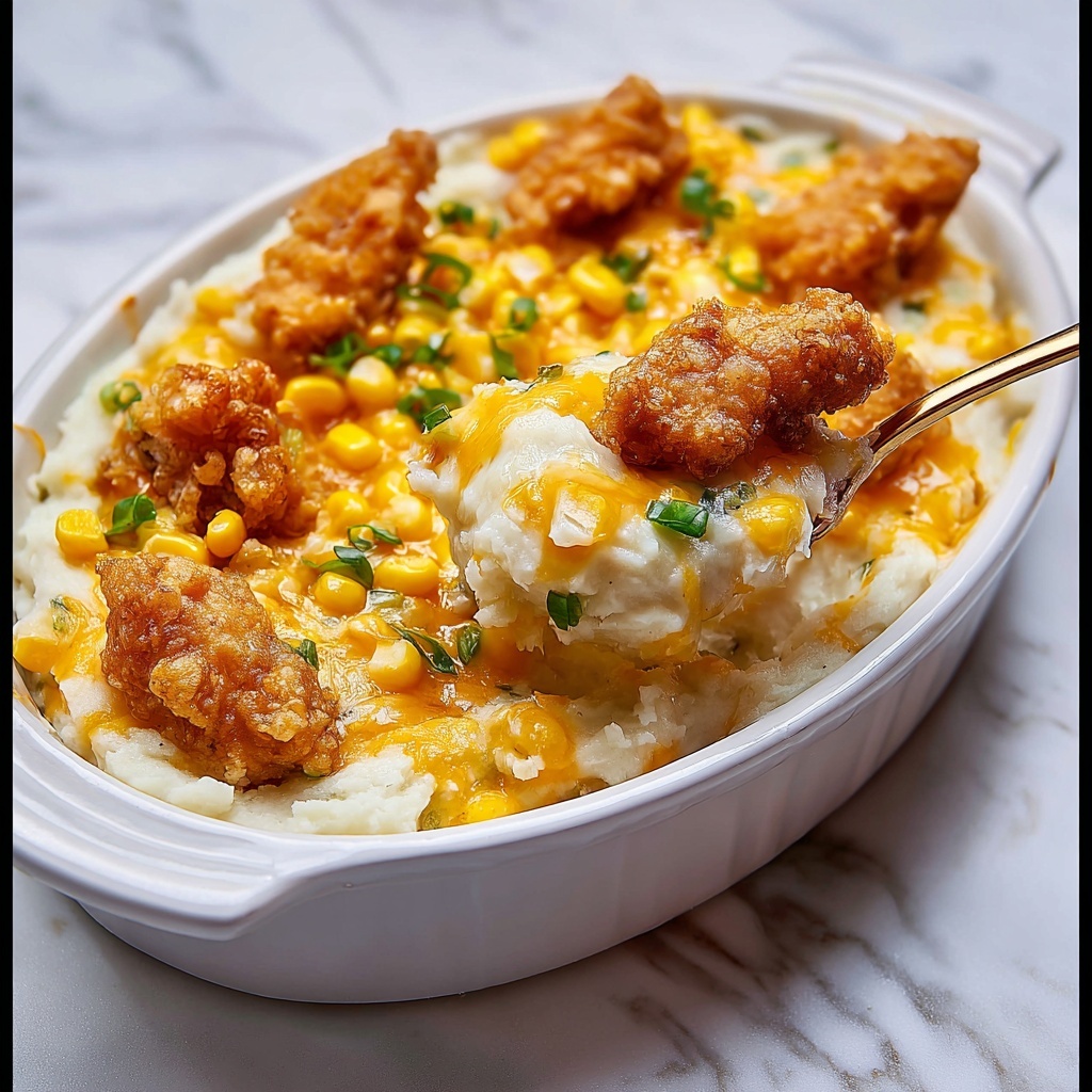 KFC Chicken Bowl Casserole Recipe - Recipe Image