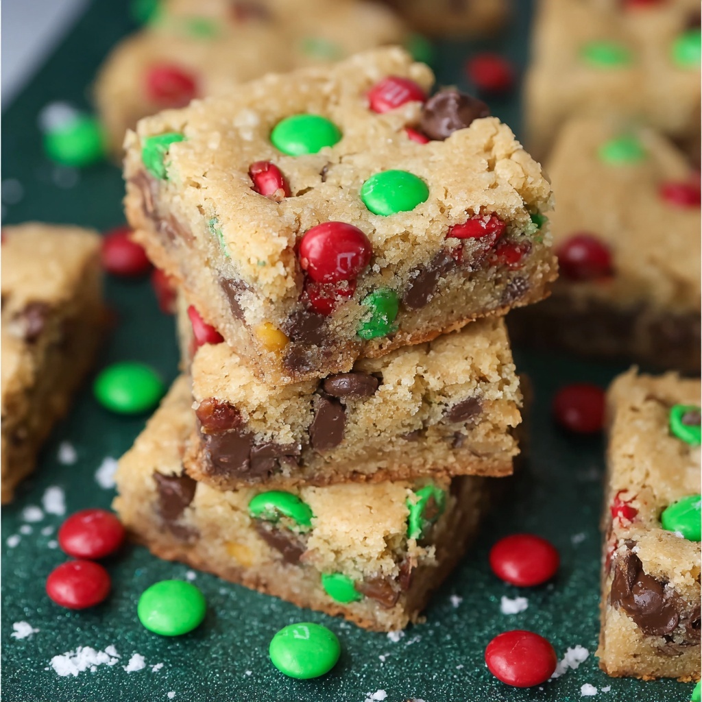 Christmas Cookie Bar Bake Recipe - Recipe Image