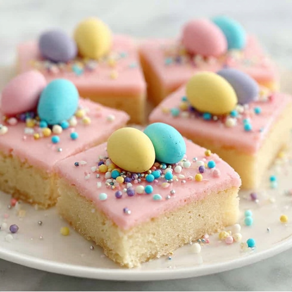 Easter Egg Sugar Cookie Bars Recipe - Recipe Image