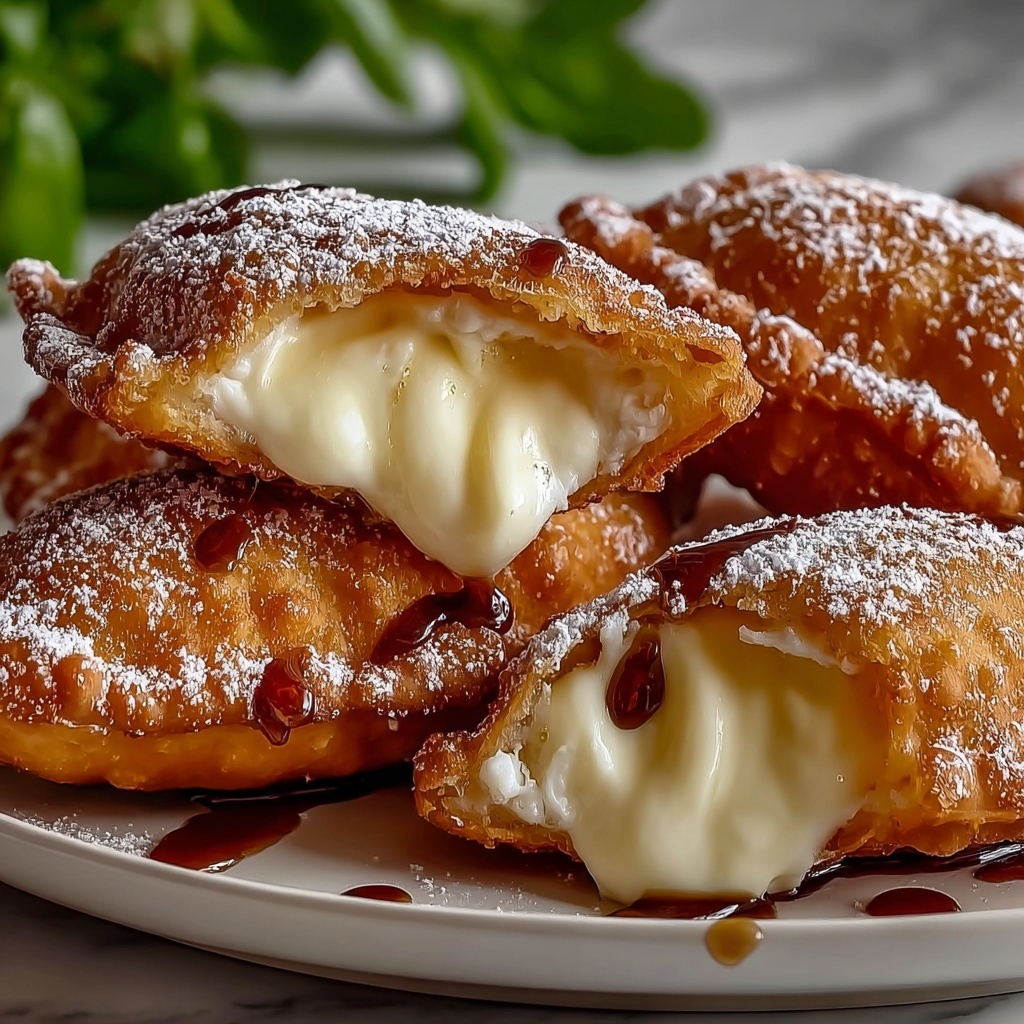 Stuffed Cheesecake Fried Apple Pies Recipe - Recipe Image