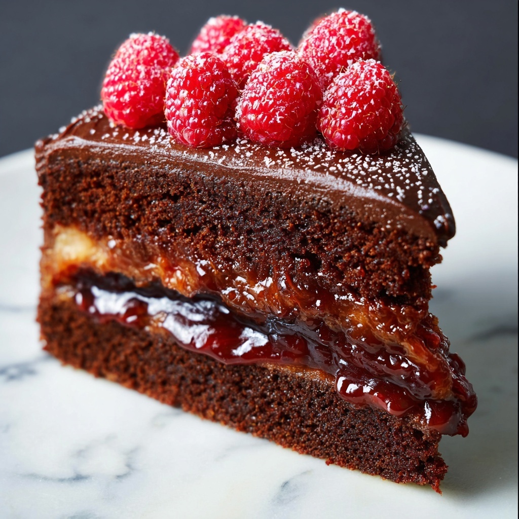 Chocolate Raspberry Truffle Cake Recipe - Recipe Image