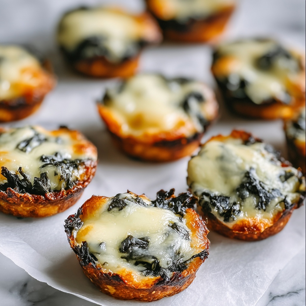 Spinach Dip Cheese Crisps Recipe - Recipe Image