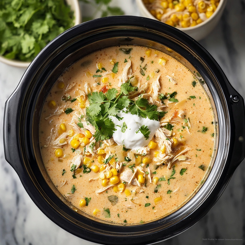 Slow Cooker Mexican Chicken Corn Chowder Recipe - Recipe Image