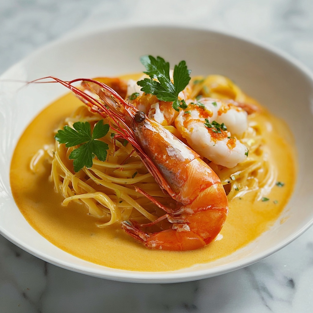 Creamy Lobster Curry Pasta: An Amazing Ultimate Recipe - Recipe Image