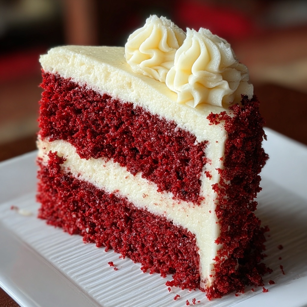 Red Velvet Cake with Cream Cheese Frosting Recipe - Recipe Image