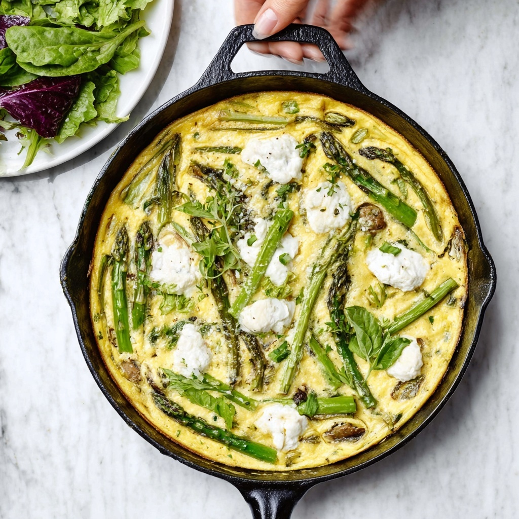 Asparagus Mushroom Frittata Recipe - Recipe Image