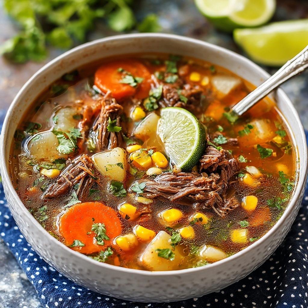 Caldo de Res (Mexican Beef and Vegetable Soup) Recipe - Recipe Image