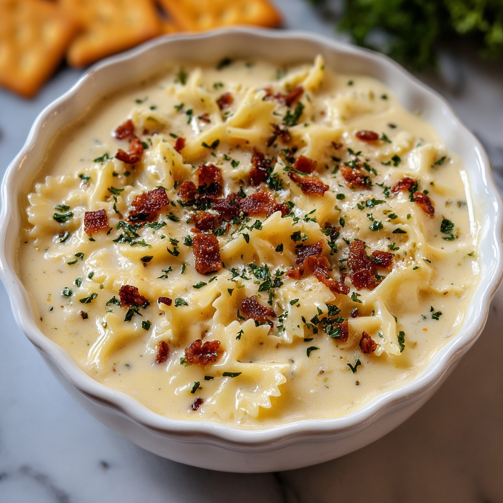 Creamy White Chicken Lasagna Soup Recipe - Recipe Image