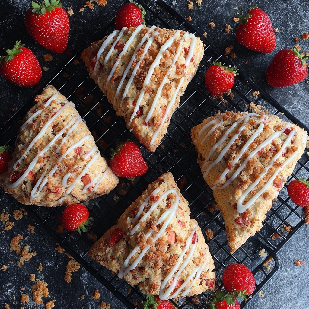 Strawberry Shortcake Scones Recipe - Recipe Image