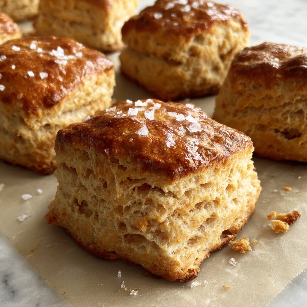 Salted Honey Butter Buttermilk Biscuits Recipe - Recipe Image