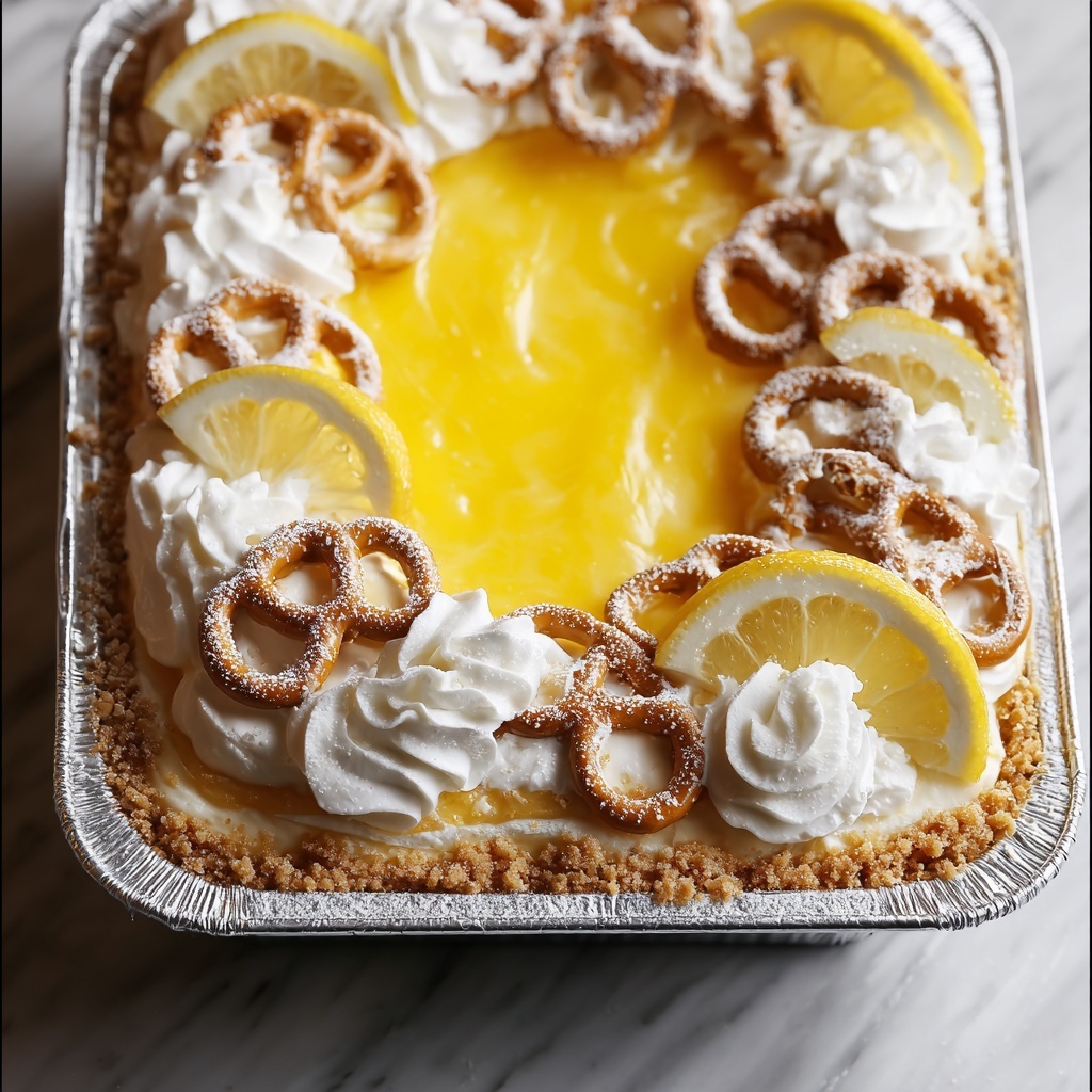 Lemon Pretzel Dessert Recipe - Recipe Image