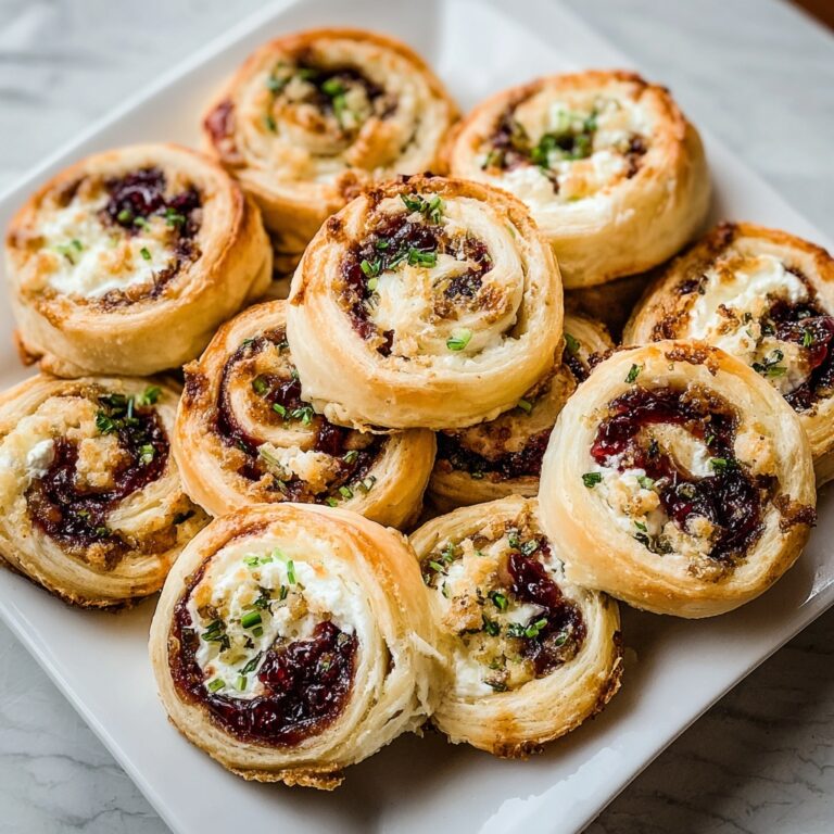 Cranberry Feta Pinwheels Recipe